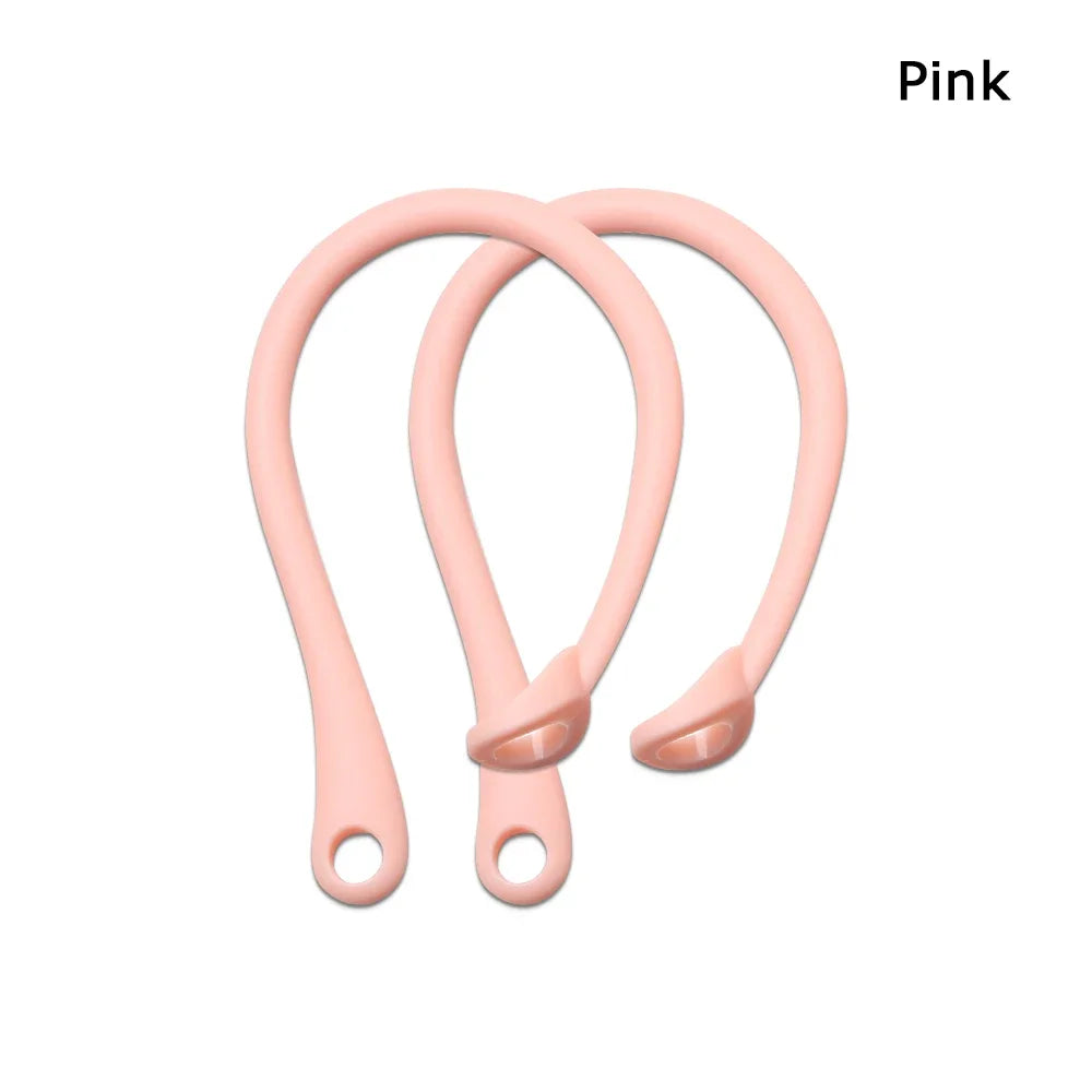 1 Pair Silicone Anti-lost Ear Hook for Apple AirPods 1 2 3 Pro Sports Anti-drop Ear Hook Wireless Earphone Ear Hook White Black Oasis Select Pink