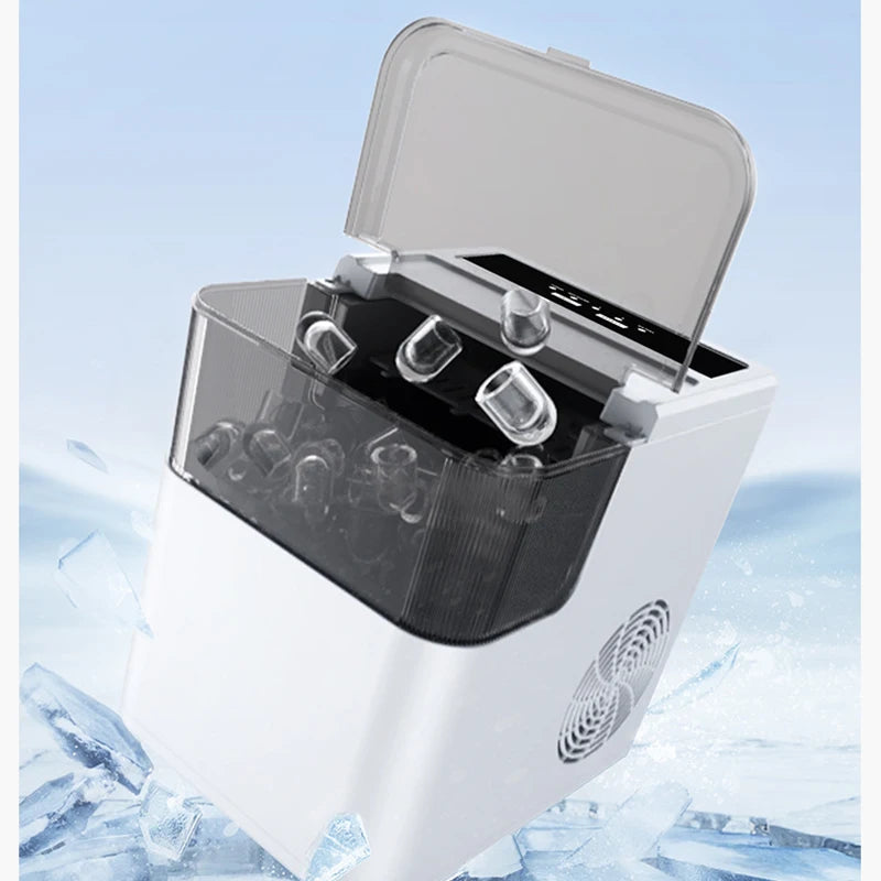 Compact Portable Ice Maker 12KG/24H – Bar & Home Use