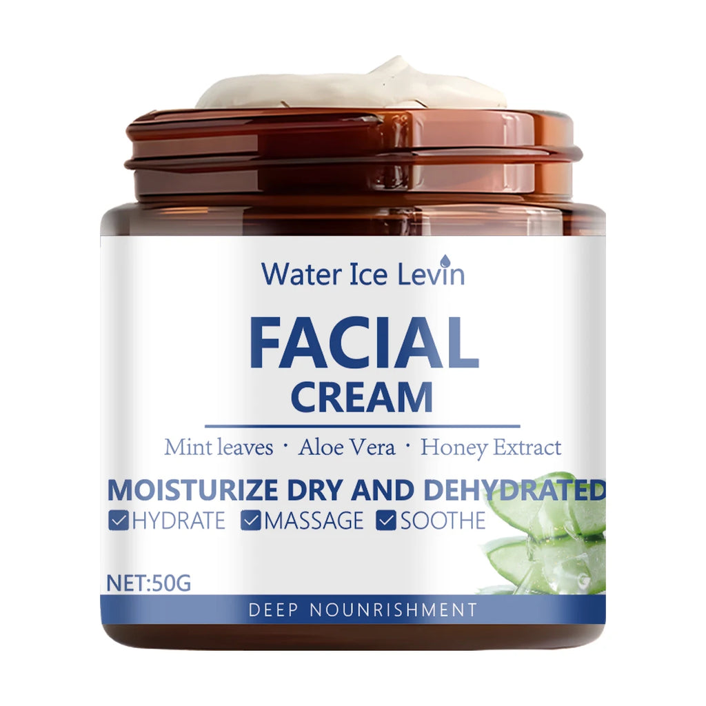 Water Ice Levin Hydra-Lock Facial Cream | Aloe, Honey & Collagen Facial Moisturizer Cream Oasis Select one 20g