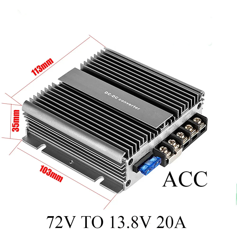 20V-96V TO 12V 13.8V 10A 48V 60V 72V 80V to 13.8V 5A-50A Step Down Switching Converter Voltage Regulator For Car Device CE RoHS Oasis Select 30V-90 TO 13.8V 20A CN