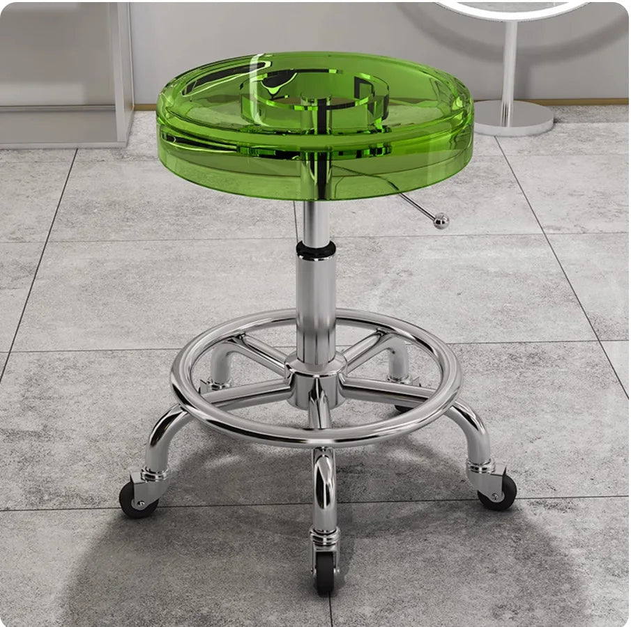 Stainless steel beauty stool pulley stool lifting large work stool hair and nail stool hair cutting chair swivel chair Oasis Select 5