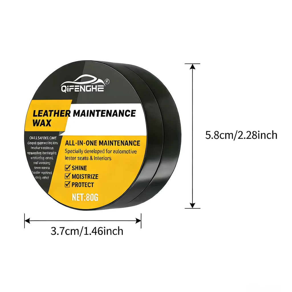 Car Leather Conditioner Wax & Polish with Applicator