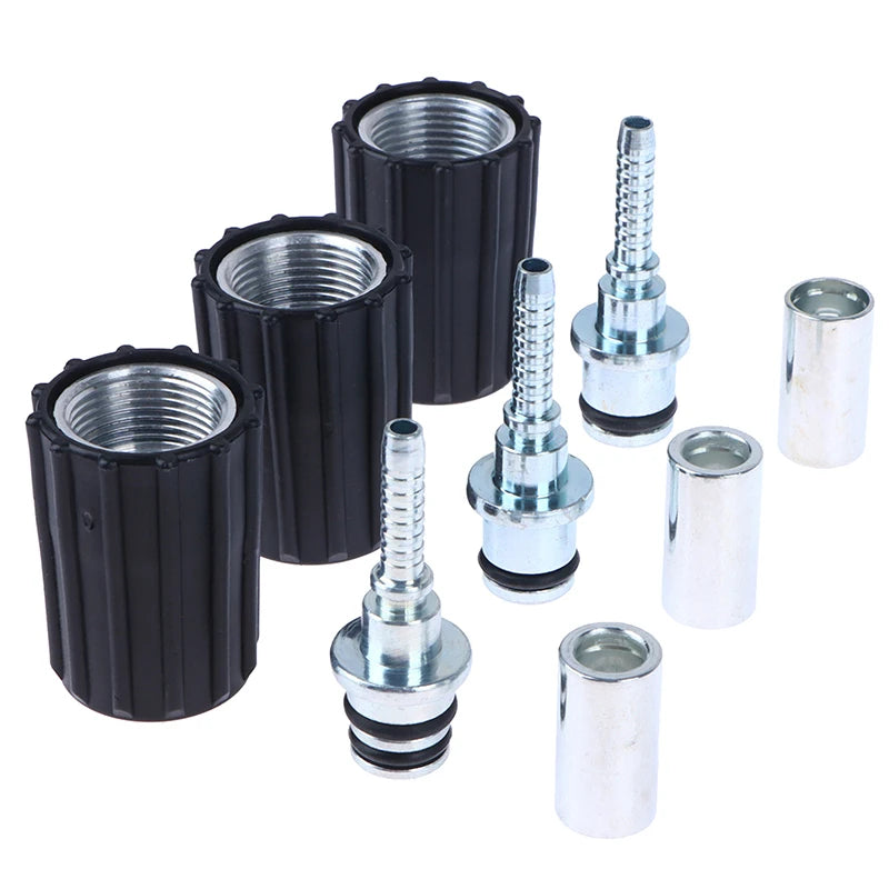 High Pressure Washer Hose Insert Fittings D14 D15mm Ring Nut M22 Car Washer Water Cleaning Hose Pipe Fitting Twist Connector Oasis Select
