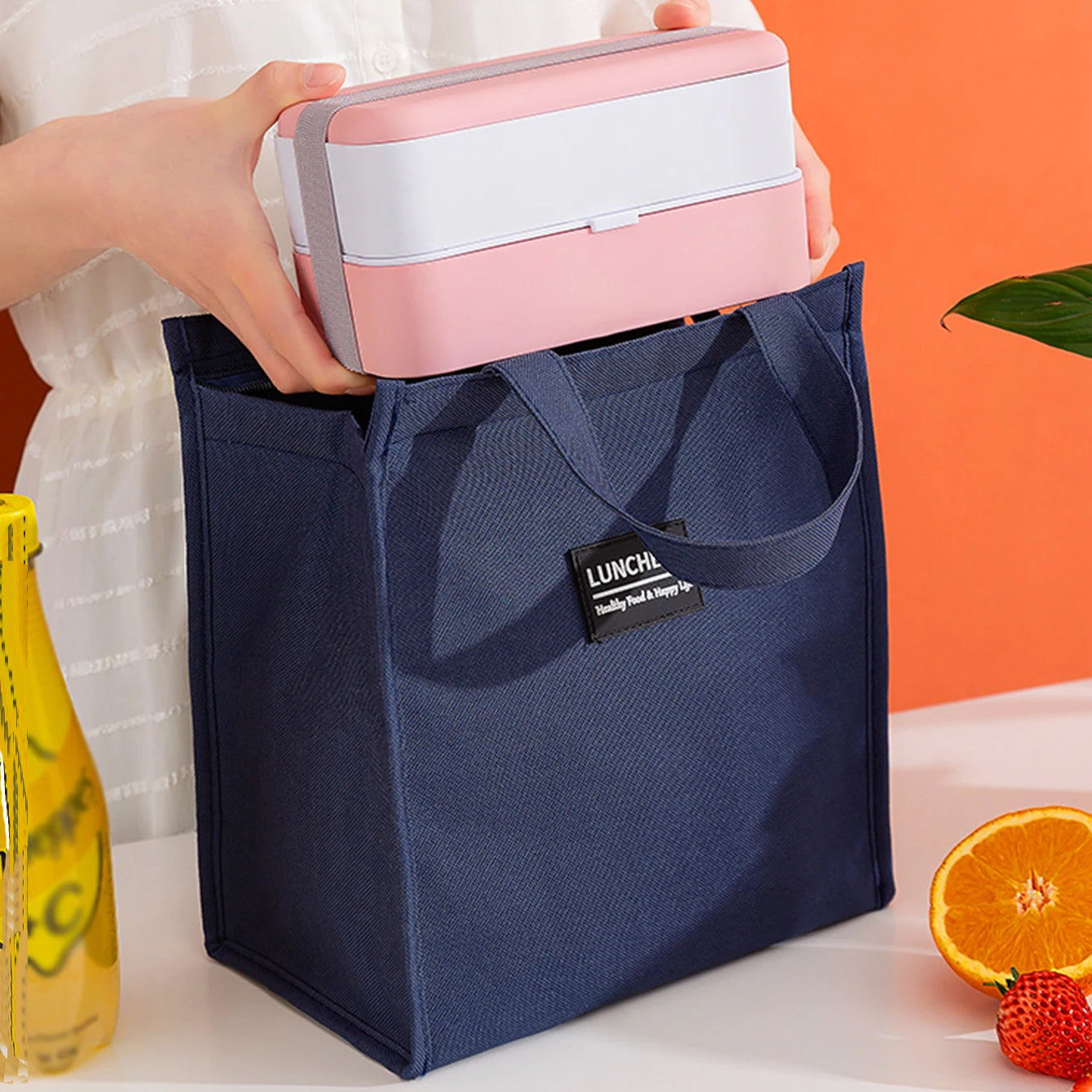 Large Capacity Portable Insulation Bag Student And Work Lunch Bag Oasis Select