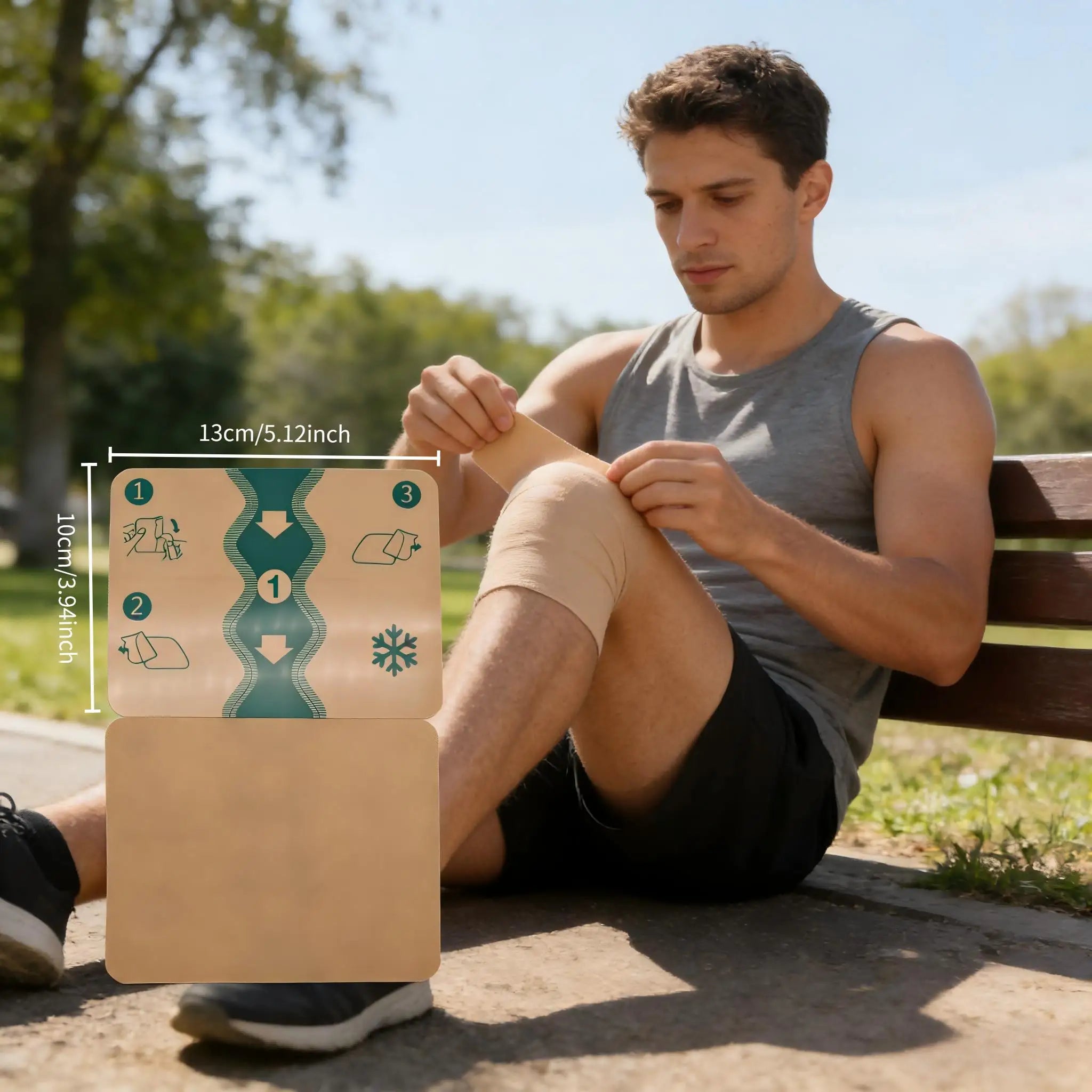 14PCS Sports Cooling Bandage, Elastic Bandage, Suitable for Use in Various Scenarios Such As Sports, Fitness, Outdoor, Etc Oasis Select