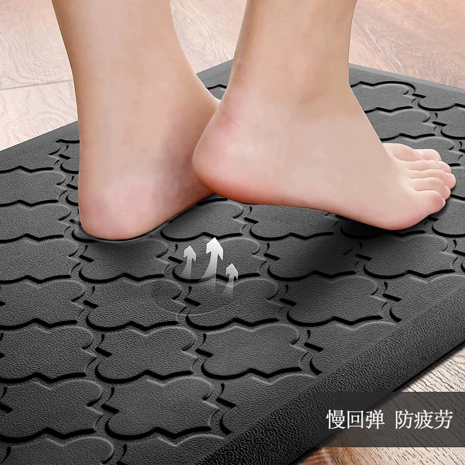 New Anti-Fatigue Standing Mat, Kitchen Mat with PVC Waterproofing, Non-Slip Kitchen Rug for Standing Desk, Kitchen, Office Oasis Select