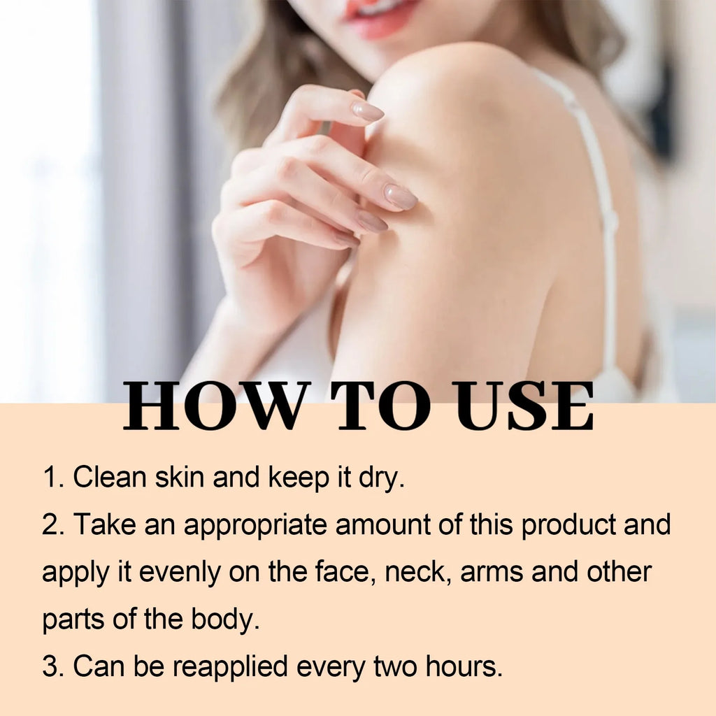 Quick Absorption SPF100 Hydrating Sunscreen Lotion Refreshing Sunscreen UV Protection Waterproof Moisturizing Concealer Heat Sun Oasis Select