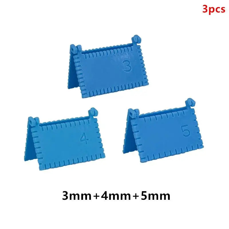 1/3 PCS Precision Sewing Guide Template Tool for Consistent Stitches 3/4/5mm Spacing Fabric Embroidery Leather Craft Oasis Select Set Blue