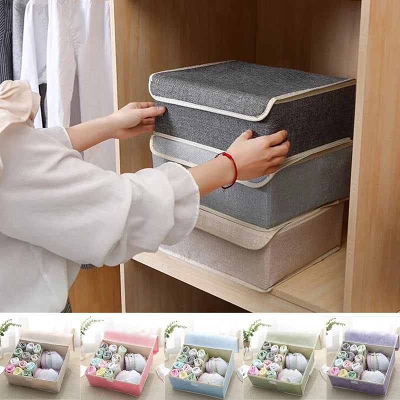 1PCS Folding Clothes Organizer , Large Capacity Quilt Organizer Multifunctional Bra Organizer Lingerie Oxford Cloth Divider Oasis Select