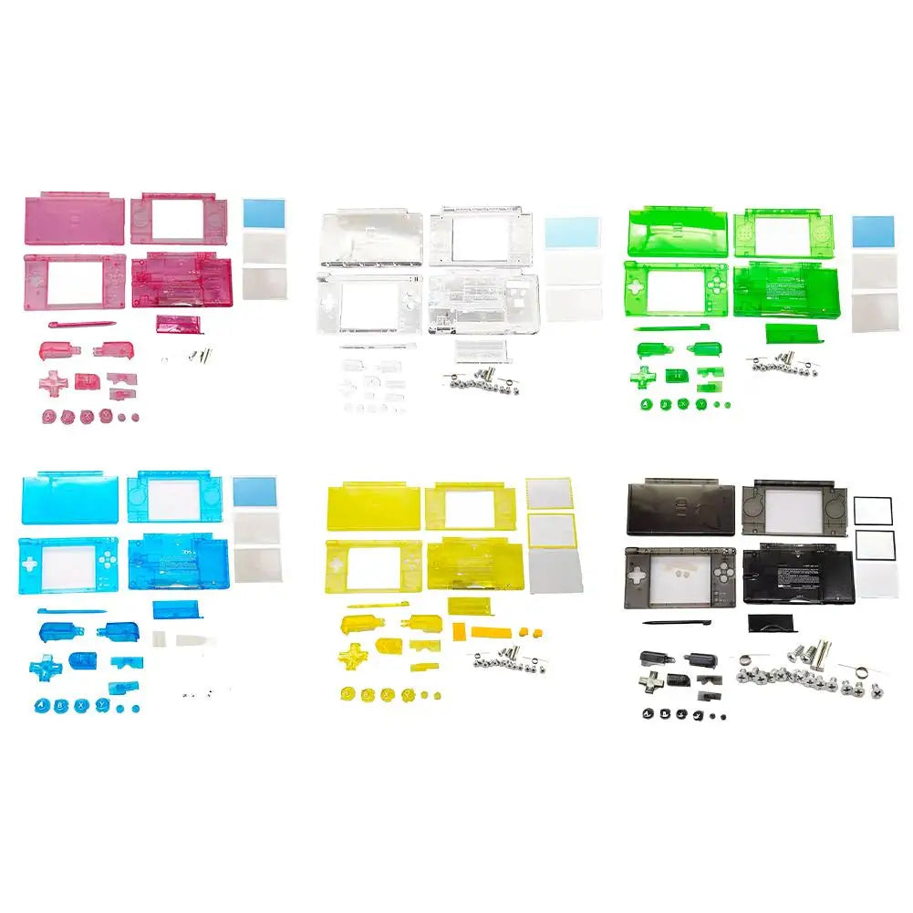 Nintendo DS Lite Full Replacement Shell – Transparent DIY Kit