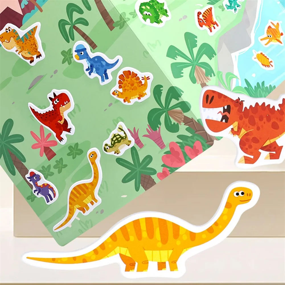Reusable Kids Sticker Book – Color Learning Toddler Activity