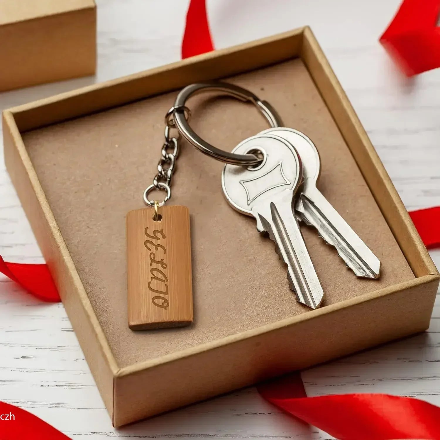 50Pcs Natural Wood Blanks 45x20mm Bamboo Tags For Keychain Rings Engraving Blanks Unfinished Tags Key Ring Tag Oasis Select