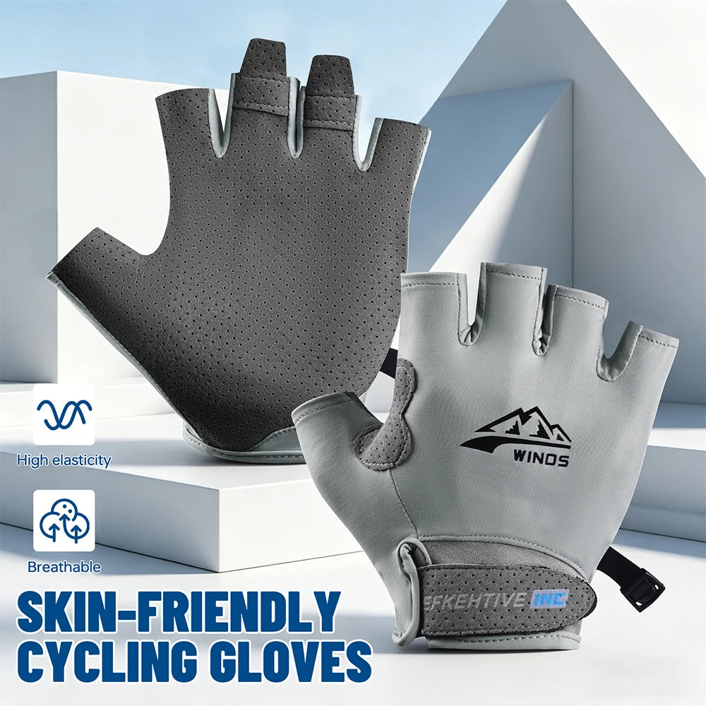 Bicycle Gloves Summer Outdoor UV Protection Cycling Gloves Unisex Fingerless Sports Gym Gloves Breathable MTB Road Bike Gloves Oasis Select