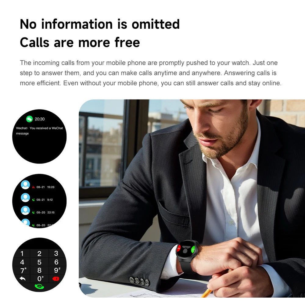 Alarm Clock Sports Blue Tooth Call Smartwatch SOS Breathing Light Gesture Touch Control Fitness Health Compass Music Smart Watch Oasis Select