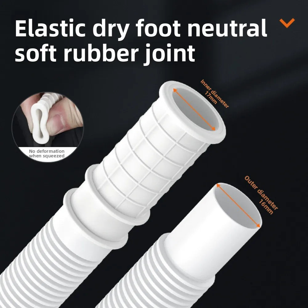Drain Waste Hose Extension Set with Hose Clamps for Washing Machine Dishwasher 70/150cm Drain Pipe Washing Machine Accessories Oasis Select