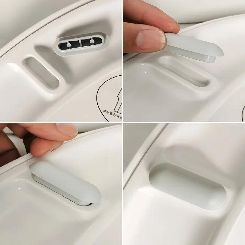6pcs/lot Plastic Antislip Gasket Toilet Seat Cushion Pads Cover Bumper Bathroom Lifter Kits Bathroom Accessories Oasis Select