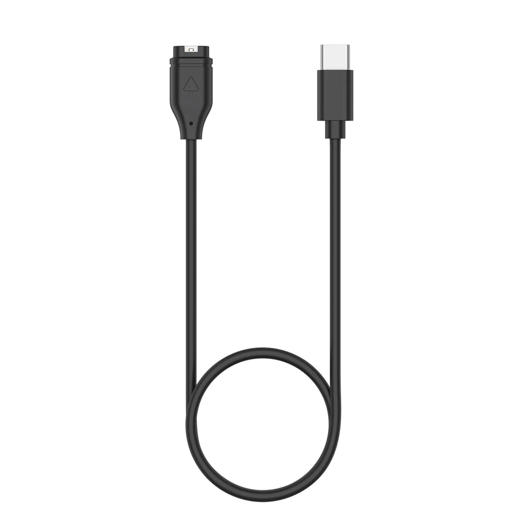 USB-C Garmin Watch Charger Cable – Venu, Fenix & Forerunner Smartwatch Charger Cable Oasis Select Black