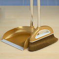 Magic Broom and Plastic Dustpan Set Cleaning Tools Sweeper Wiper for Floors Home Accessories Sweeping Dust Brush Multifunction Oasis Select Gold 2PCs