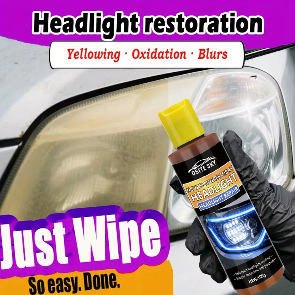Car Headlight Lens Restoration Kit – Repair & Clarity Fluid Headlight Restoration Kit Oasis Select