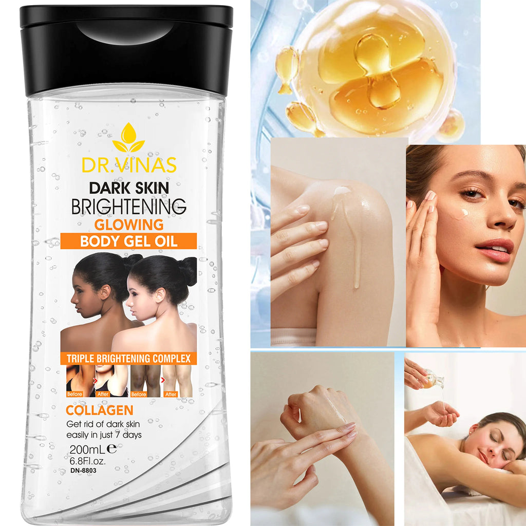 DR.DAVEY 200ml Brightening Body Gel Oil – Moisturizing Skin Care