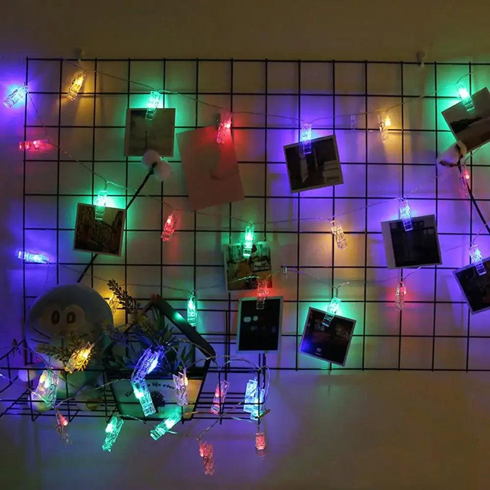 LED Photo Clip String Lights – Wall Decor & Room Ambiance