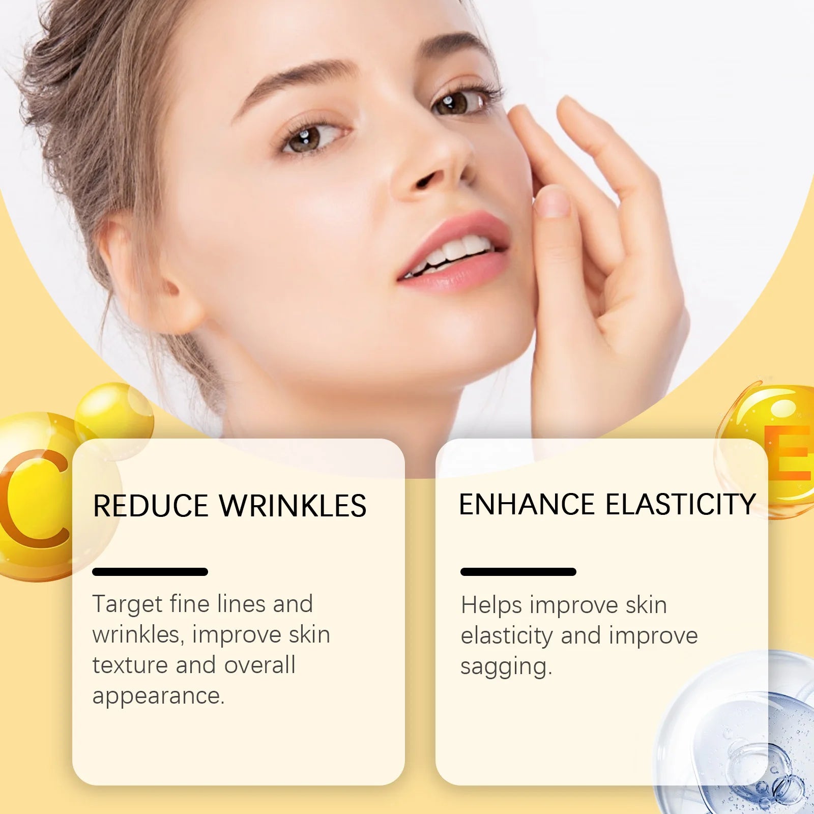 Vitamin C Moisturizing Facial Serum, Nourishing, Improving Skin Elasticity, Reducing Fine Lines Daily Skincare Essence Oasis Select