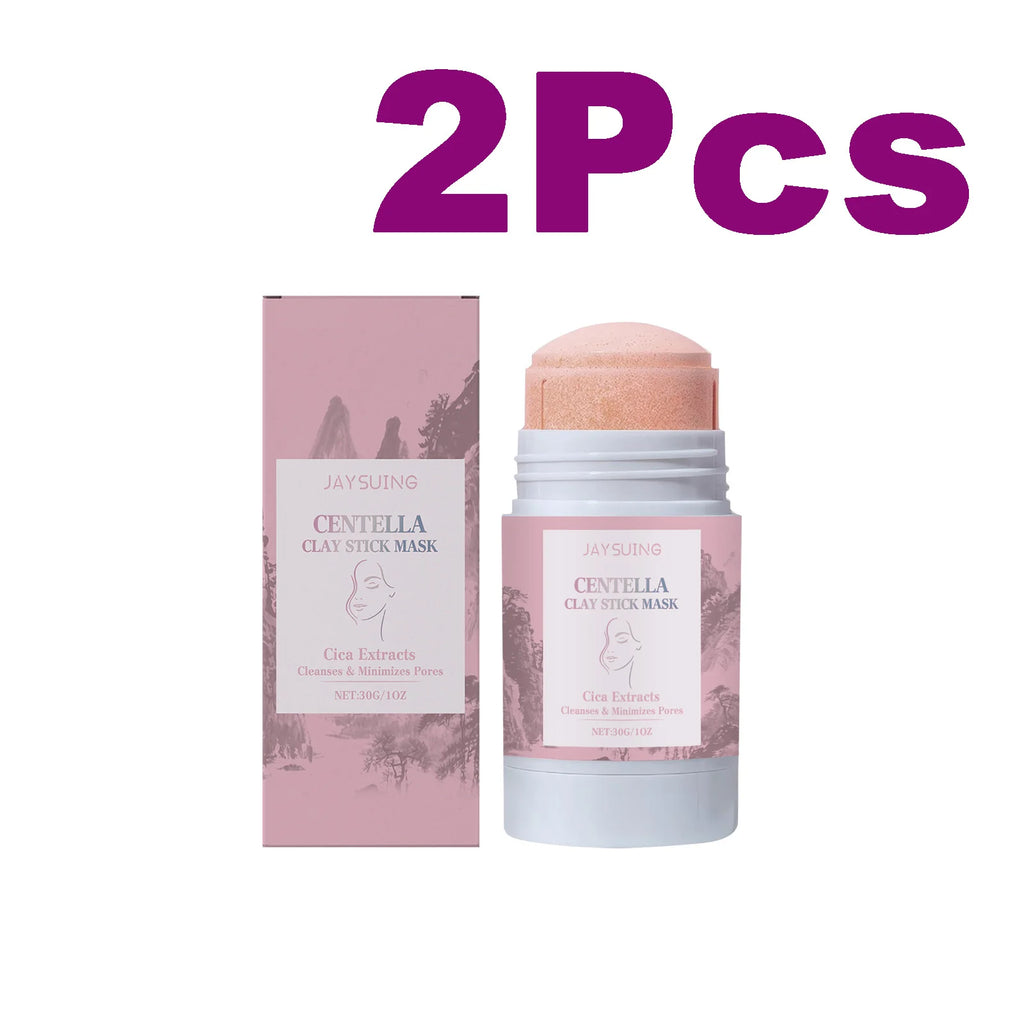 Centella Asiatica Mud Stick Mask Deep Cleansing Pore Minimizer Blackhead Removal Brightening Hydrating Soothing Facial Care Mask Oasis Select 2 x 30g Boxed