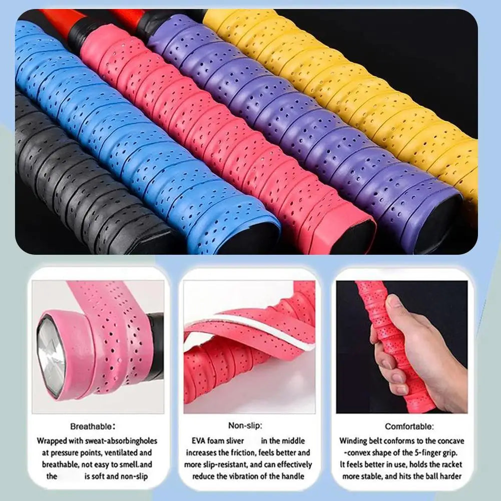 PU Badminton Overgrip Tape – Non-Slip Absorbent Handle Wrap