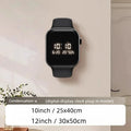 Living Room Clock Perpetual Calendar Electronic Clock Creative Restaurant High Aesthetic Value Internet Famous Wall Decoration Oasis Select A-plug-in model 10 inches