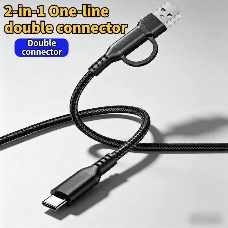 60w C To C Line Two-In-One Charging Cable USB To Type-c 1m/3m Suitable For Mobile Phones And Tablets Fast Charging Data Cable Oasis Select