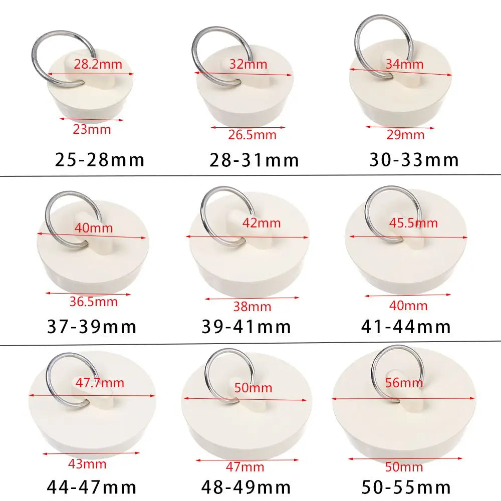 Kitchen Bath Rubber Sink Plug Floor Drain Plug Sink Bathtub Drainage Stopper Laundry Leakage-proof Plug Bathroom Supplies Oasis Select