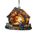 Nativity Scene Suncatcher – Stained Acrylic Window Ornament Window Suncatcher Oasis Select A One Size