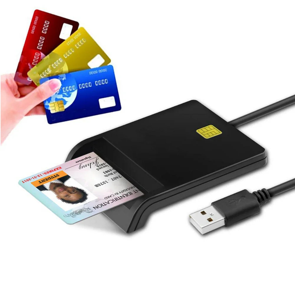 USB Smart Card Reader – CAC, SIM, IC, ID & ATM Chip Cards