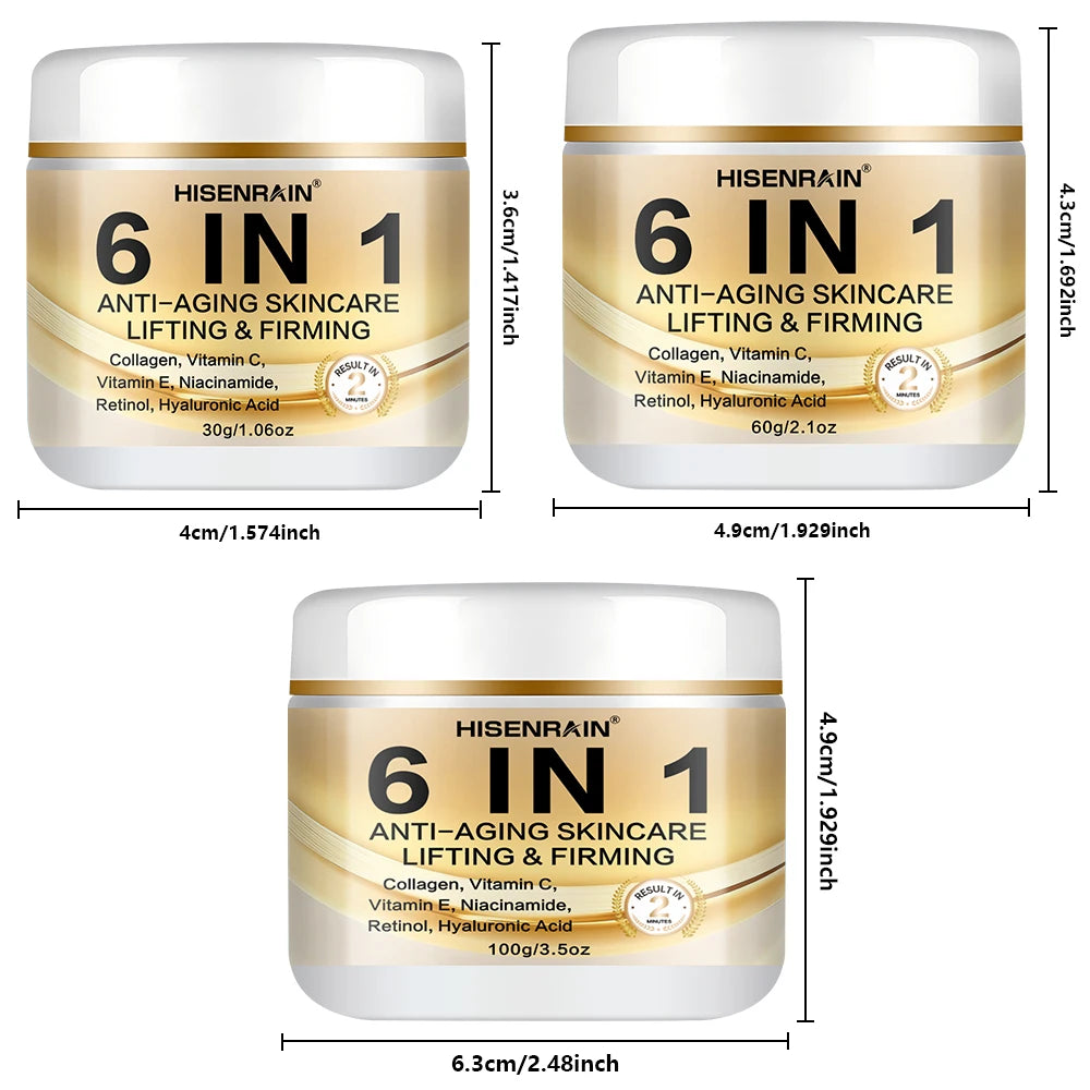 HISENRAIN 6-in-1 Anti-Aging Collagen Firming Face Cream