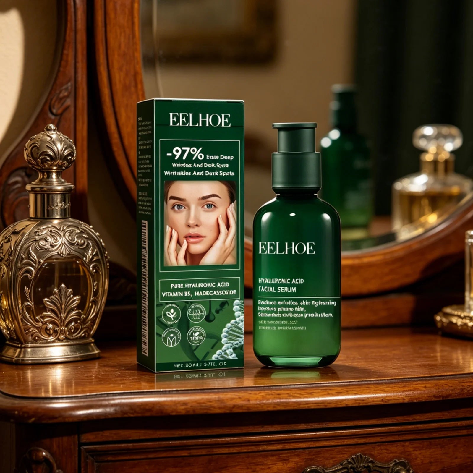 EELHOE Hyaluronic Acid Anti-Aging Face Serum 80ml – Firm & Hydrate Hyaluronic Acid Serum Oasis Select