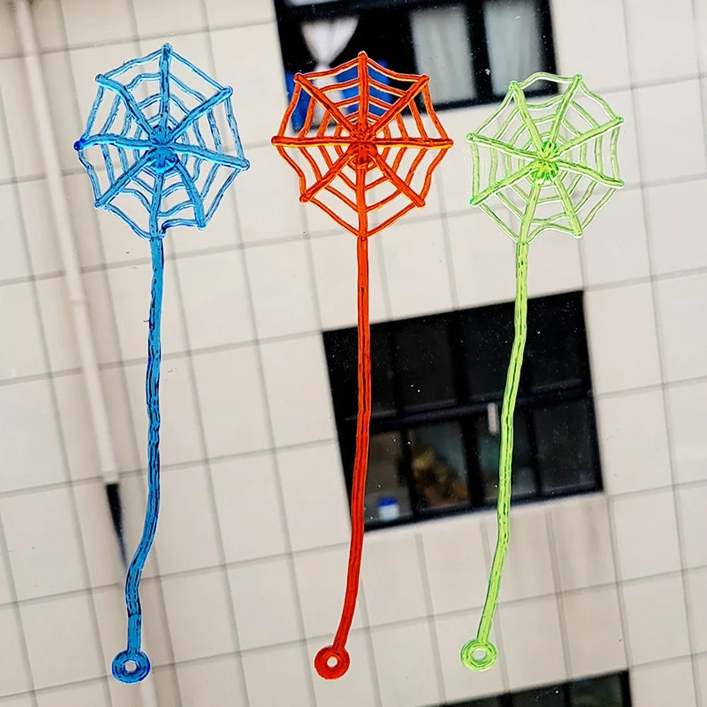 12/30Pcs Stretchable Climbing Spider Web Tricky Toys Kids Birthday Party Baby Shower Gift Rewards Halloween Carnival Party Favor Oasis Select