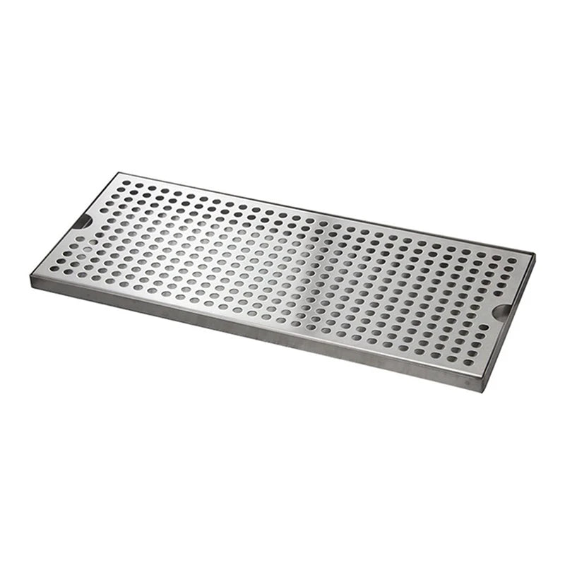 WISH Stainless Steel Drip Tray For Bar, Rectangular Water Catching Tray, Oil Draining Tray, 50X17.5X1.5Cm Oasis Select