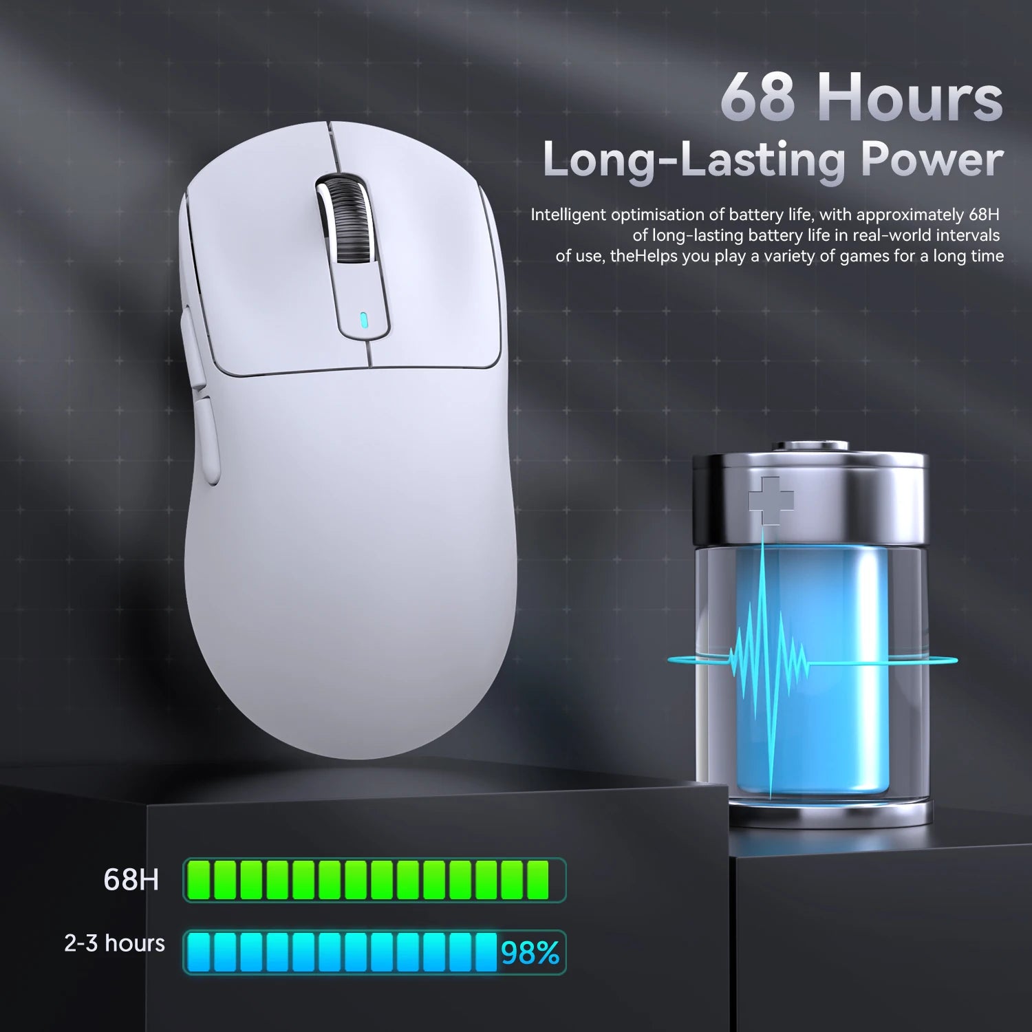 ATTACK SHARK X3 PRO 8K Mouse Wireless 8000Hz PAW3395 Sensor 59g Lightweight Tri Mode 2.4G BT5.2 Wired 26000DPI 68H Battery Oasis Select