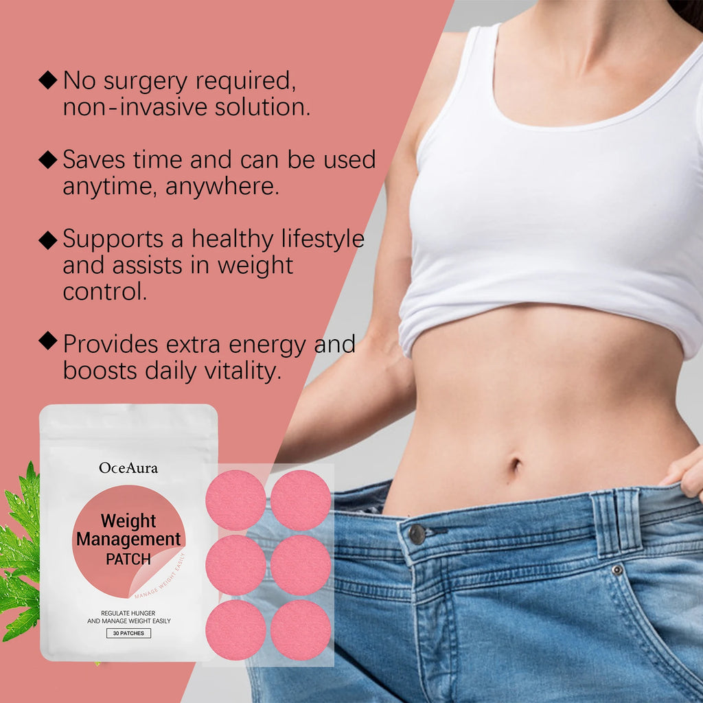 Weight Management Patch Body Slimming Suppressing Appetite Burning Fat Improve Stomach Enhacne Metabolism Weight Loss Patches Oasis Select