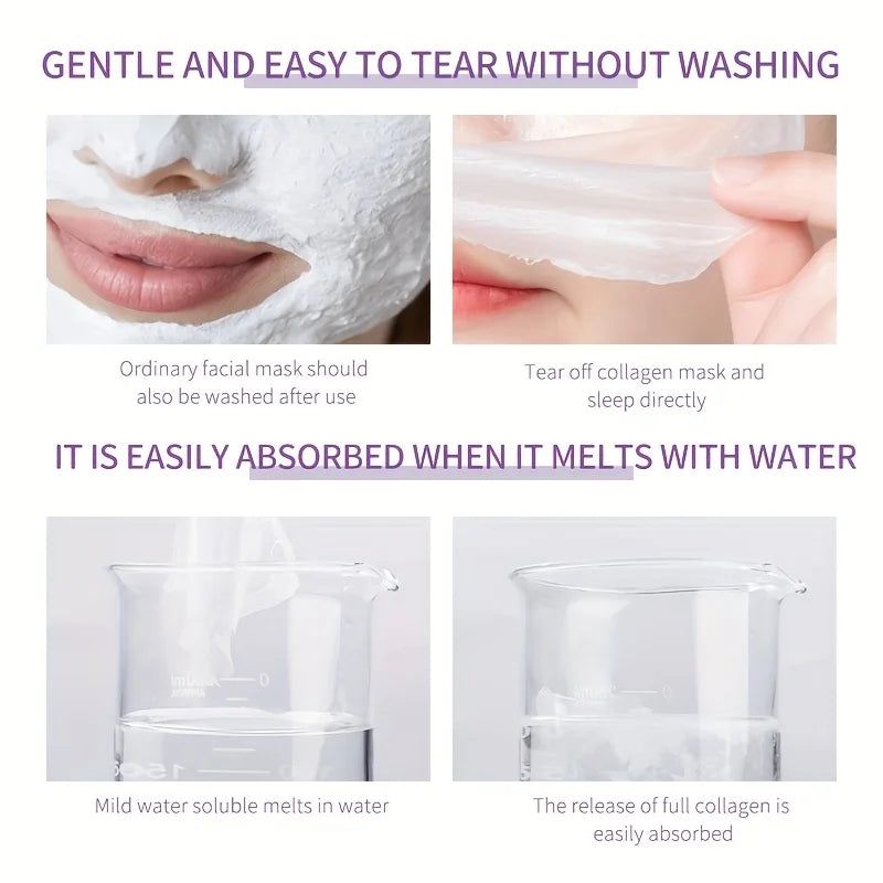 Mercilen Collagen Peel-Off Face Mask – Anti-Aging 20pc Set Collagen Peel-Off Mask Oasis Select