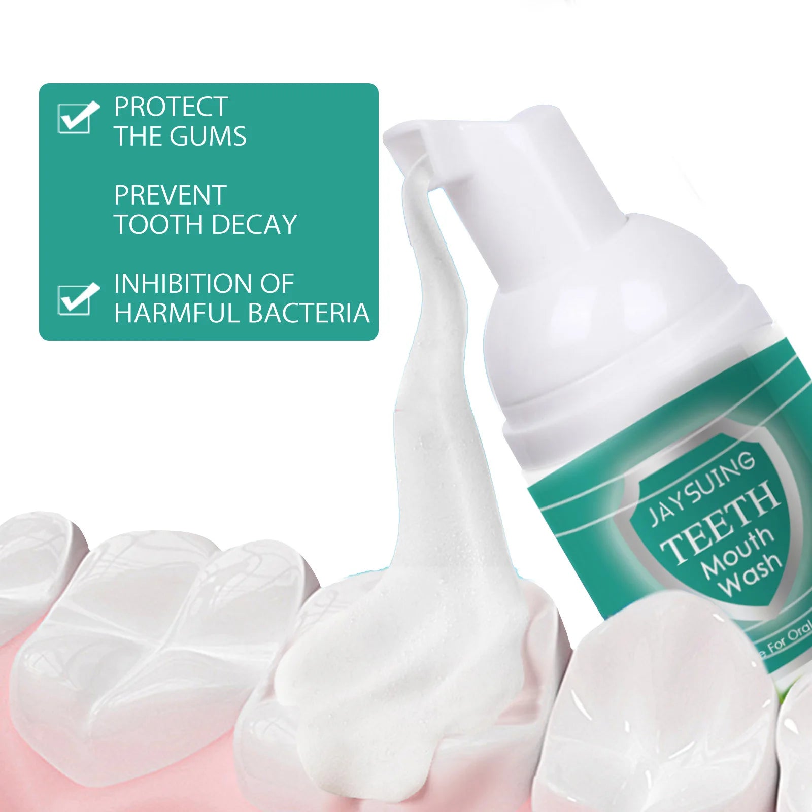 Jaysuing Teeth Whitening Foam Mousse – Plaque & Stain Remover