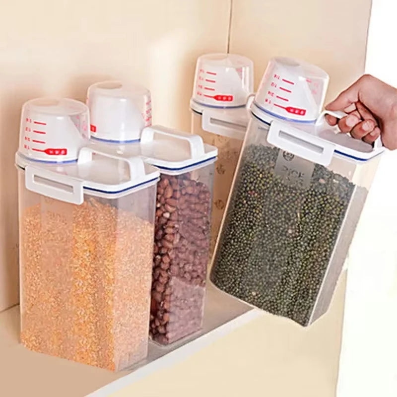 Moisture-proof Grain Jar Rice Jar Grain Storage Box Pet Food Bucket Storage Jar Sealed Bucket Filled Rice Bucket Oasis Select