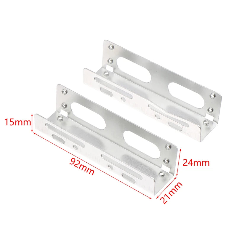 2PCS 3.5 To 5.25 Optical Drive Expansion Holder Hard Drive Rack Bracket Caddy Bay For SSD M.2 HDD Desktop Hard Drive Bracket Oasis Select