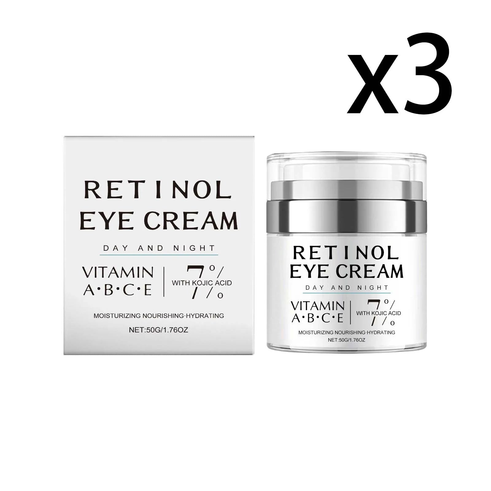 Retinol Firming Eye Cream Promote Skin Microcirculation Improve Drying Relieve Eye Bags Inhibit Melanin Moisturizing Eye Cream Oasis Select 3x50g 50g