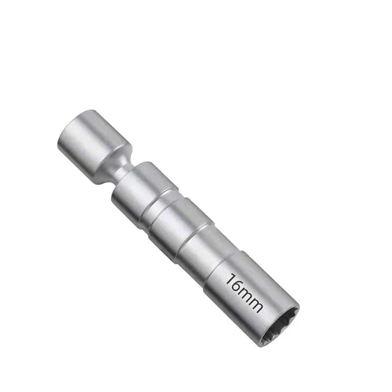 For BMW Mercedes Benz Spark Plug Sleeve Wrench Socket Magnetic 12-Point Angle Thin Wall Spark Plug Car Removal Tools 14mm 16mm Oasis Select 16mm