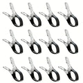 10pcs Durable Stainless Steel Pool Cover Clips with Plastic Handles - Heavy Duty Windproof Spring Clips Oasis Select 10pcs black