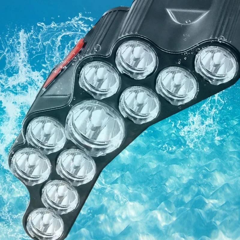 Type-C Rechargeable LED Headlamp Strong Light Head Lamp Headlight Built-in 18650 Battery Flashlight for Outdoor Camping Lantern Oasis Select