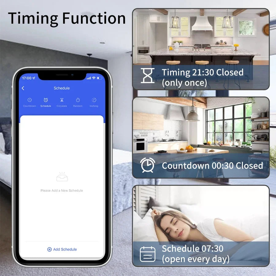 Tuya WiFi Smart Switch 20A RF433MHz – Alexa & App Control WiFi Smart Switch Oasis Select