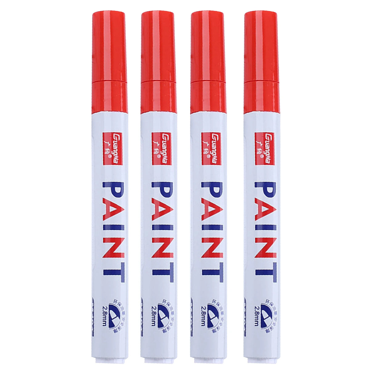 Oil Based Paint Markers – 12-Color Waterproof Fine Tip Set Paint Marker Set Oasis Select Red