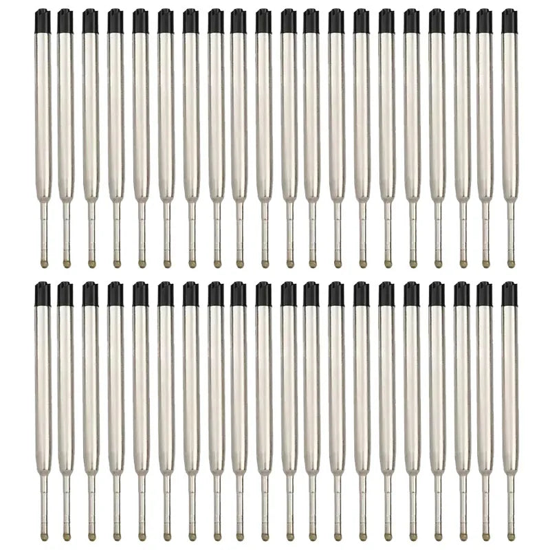 10/20/30/40pcs L:3.9 In Ballpoint Pen Refills for Parker Pens Medium Point blue Black Ink Rods for Writing Office Stationery Oasis Select 40 PCS Black
